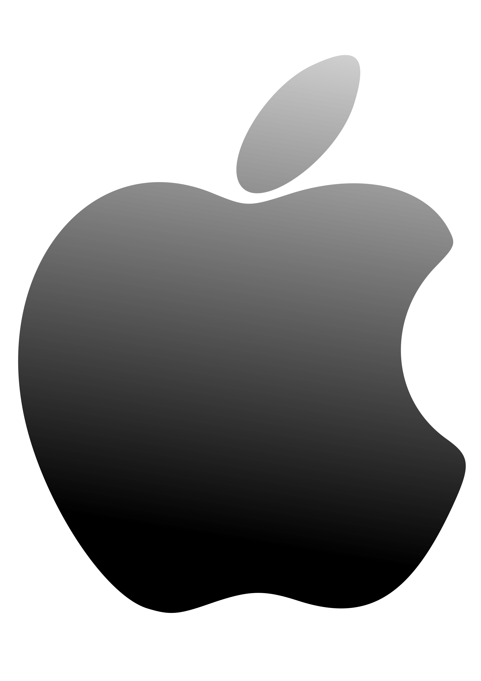 White Transparent Apple Logo Logodix