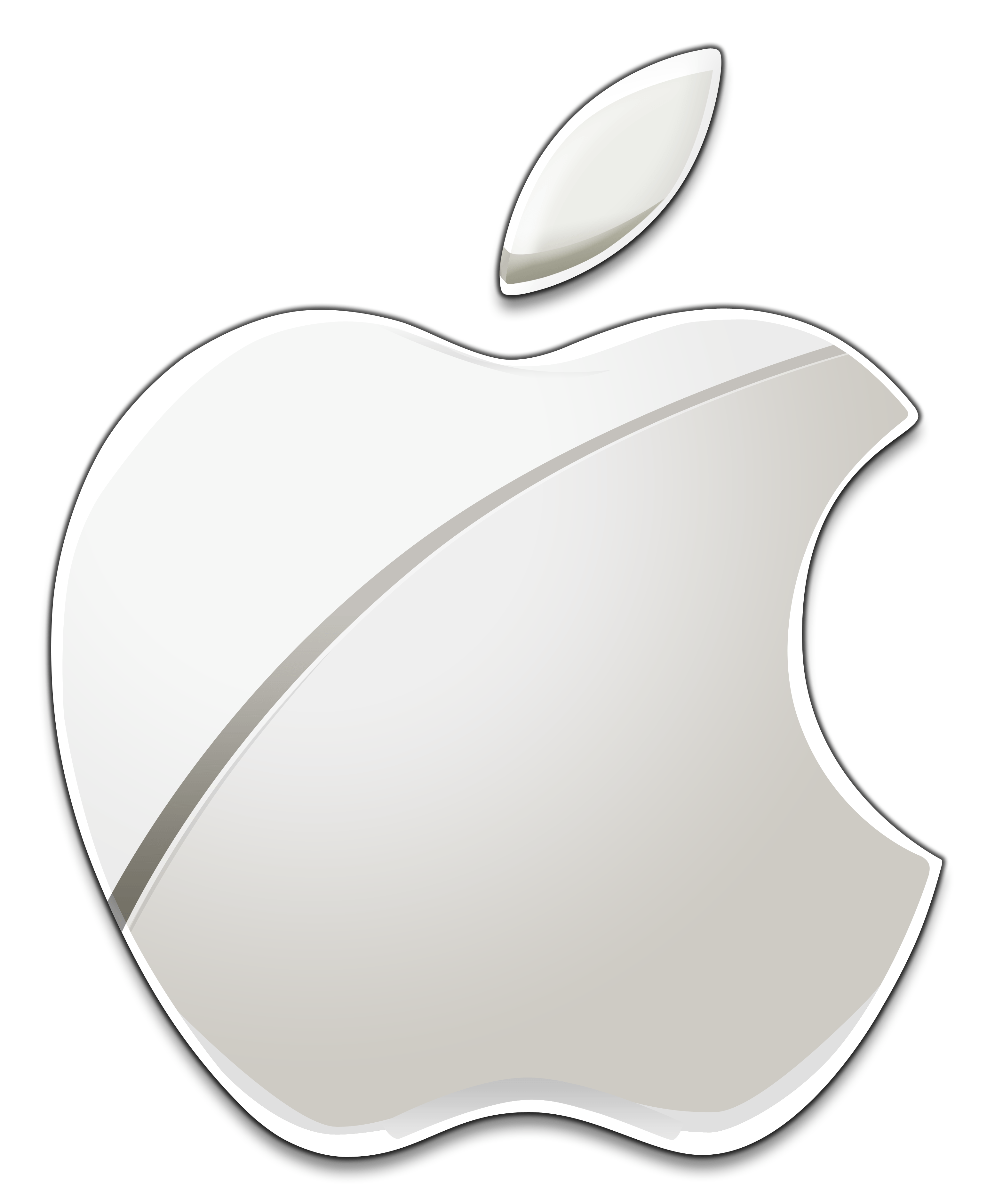 White Transparent Apple Logo Logodix