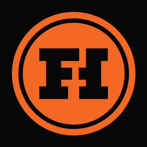Orange Circle Logo - Funhaus Logo Vinyl Decal (Orange)