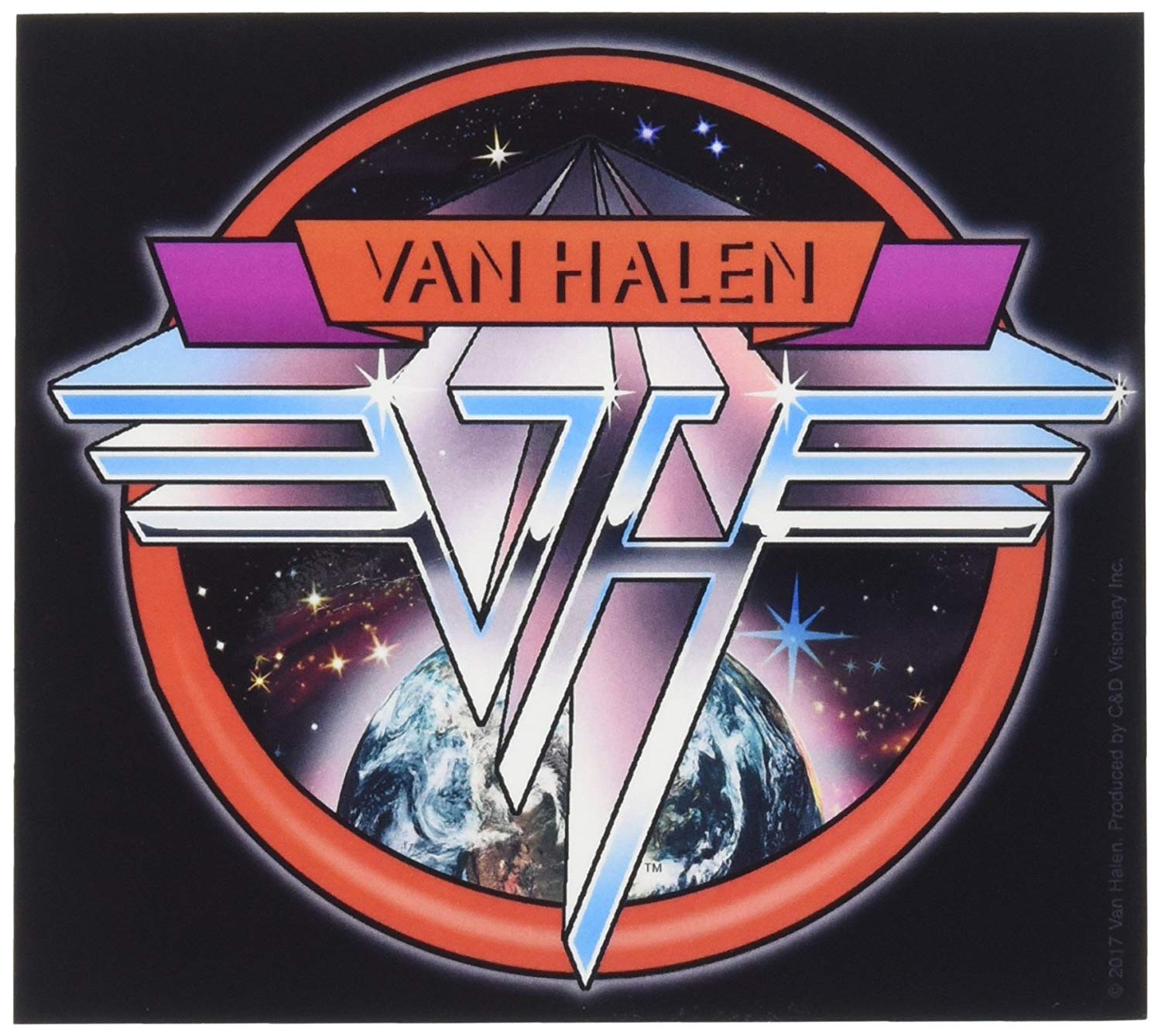 Van Halen Logo - C&D Visionary Van Halen Space Logo Sticker: Toys & Games