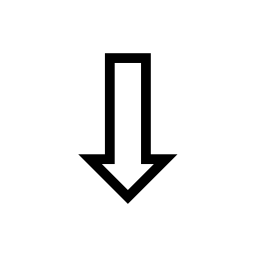 Black and White Arrow Logo - Downwards White Arrow Unicode Character U+21E9