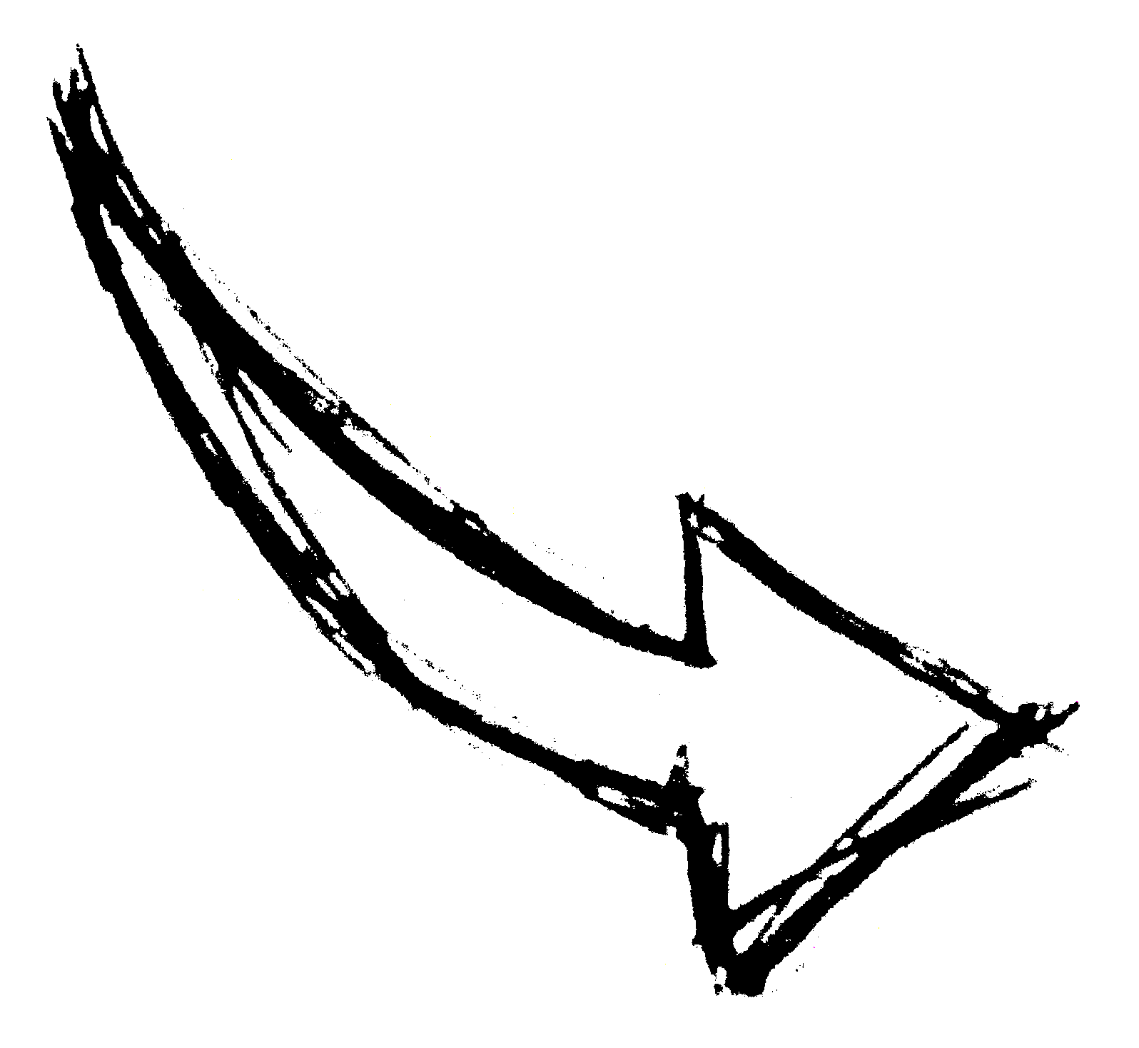 Black and White Arrow Logo - Hand Drawn Arrows PNG Image Transparent | OnlyGFX.com