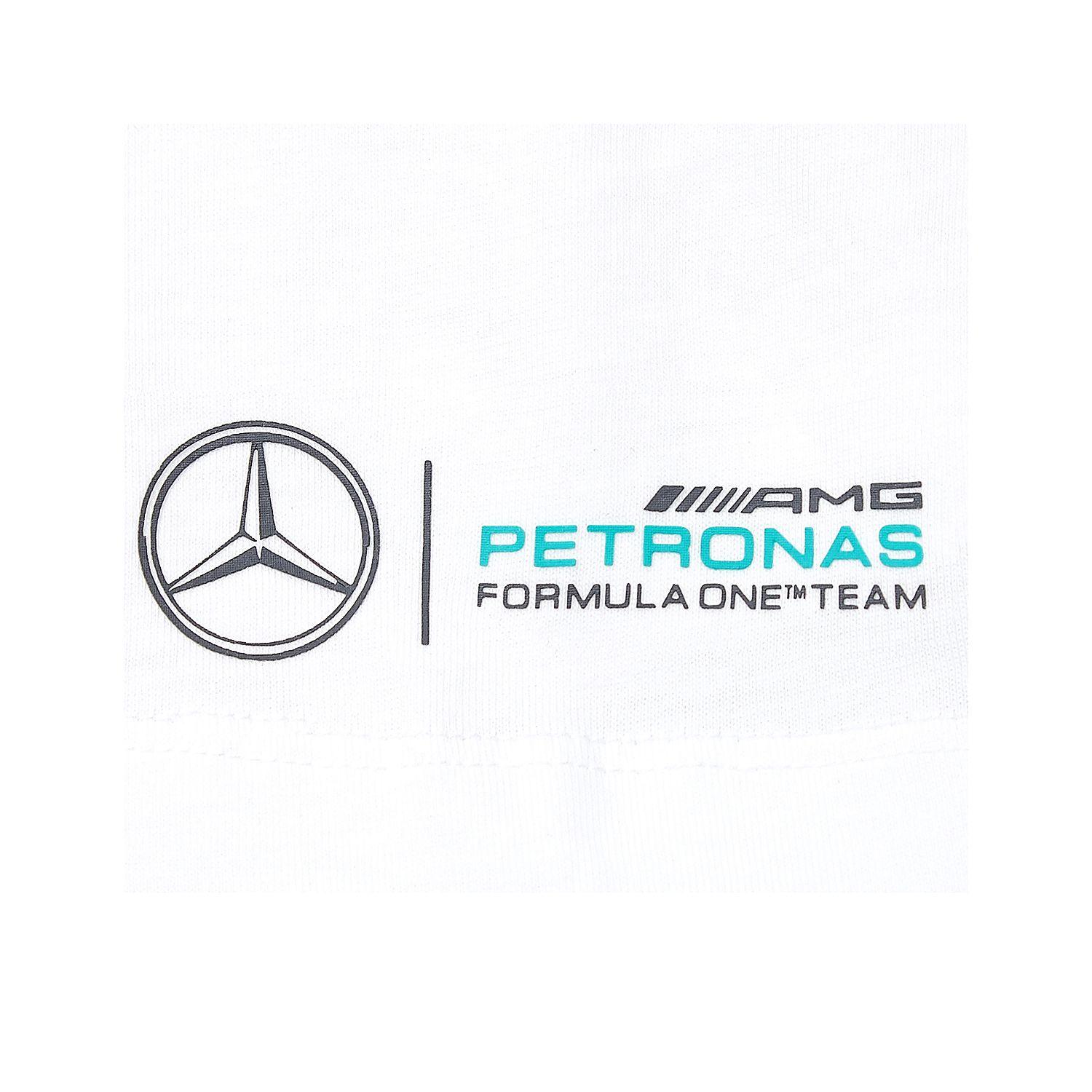 Mercedes AMG Petronas Logo - 2017 Mercedes AMG Petronas F1 Team Mens Hamilton Helmet T-shirt ...