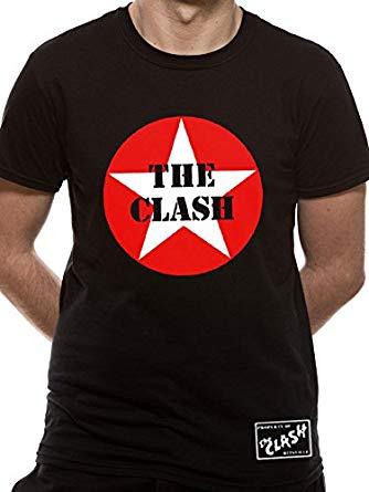 Large Black X Logo - The Clash Star Logo T-shirt X Large (Black): Amazon.co.uk: Clothing