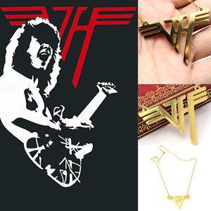 Van Halen Logo - VH Charm Eddie Van Halen Logo Stainless Steel 18K Gold Plated ...