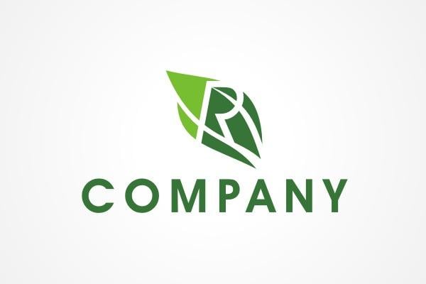 A Green R Logo - Leaf Logos