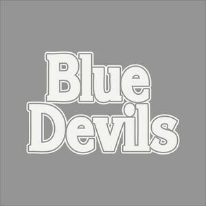 Blue and White College Logo - Duke Blue Devils College Logo 1C Vinyl Decal Sticker Car Window