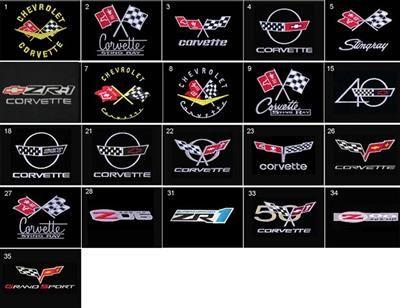 C2 Corvette Logo - Long Sleeve Denim Shirt With C1 / C2 / C3 / C4 / C5 Or C6 Logo ...