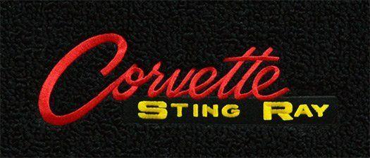 C2 Corvette Logo - C2 Corvette Floor Mat Set