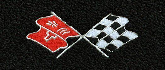 C2 Corvette Logo - 1964 C2 Corvette Floor Mats with Logo Embroidered - RPIDesigns.com