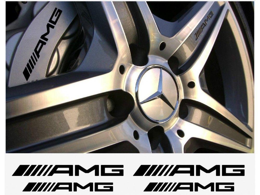 AMG Mercedes Calipers Logo - Decal to fit AMG Mercedes brake caliper decal pcs in Set