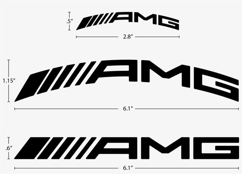 AMG Mercedes Calipers Logo - Revised Amg Curved Brake Caliper Decal - Mercedes Amg F1 Logo ...