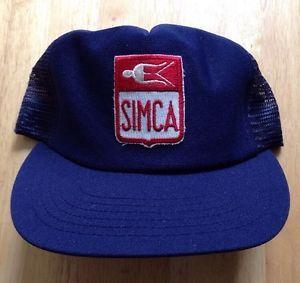 French Automobile Logo - 1970s SIMCA FRANCE FRENCH AUTOMOBILE PATCH LOGO BASEBALL CAP