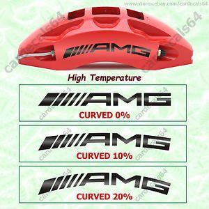 AMG Mercedes Calipers Logo - X AMG Mercedes Benz Brake Caliper Decal Sticker Emblem Logo Curved