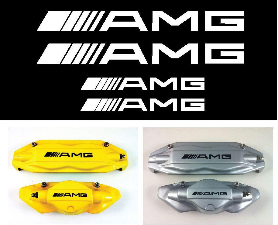 AMG Mercedes Calipers Logo - Product: Set of 4 AMG Decal sticker vinyl caliper brake