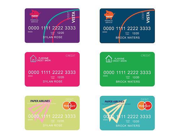 Printable Credit Card Logo - Kids Credit Card Pretend Credit Card Printable Credit Card Kids