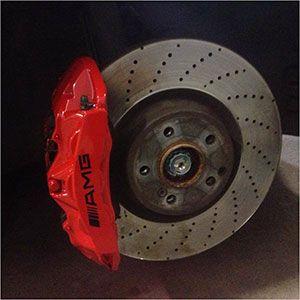 AMG Mercedes Calipers Logo - Easy Calipers - Painting Brake Calipers in Melbourne