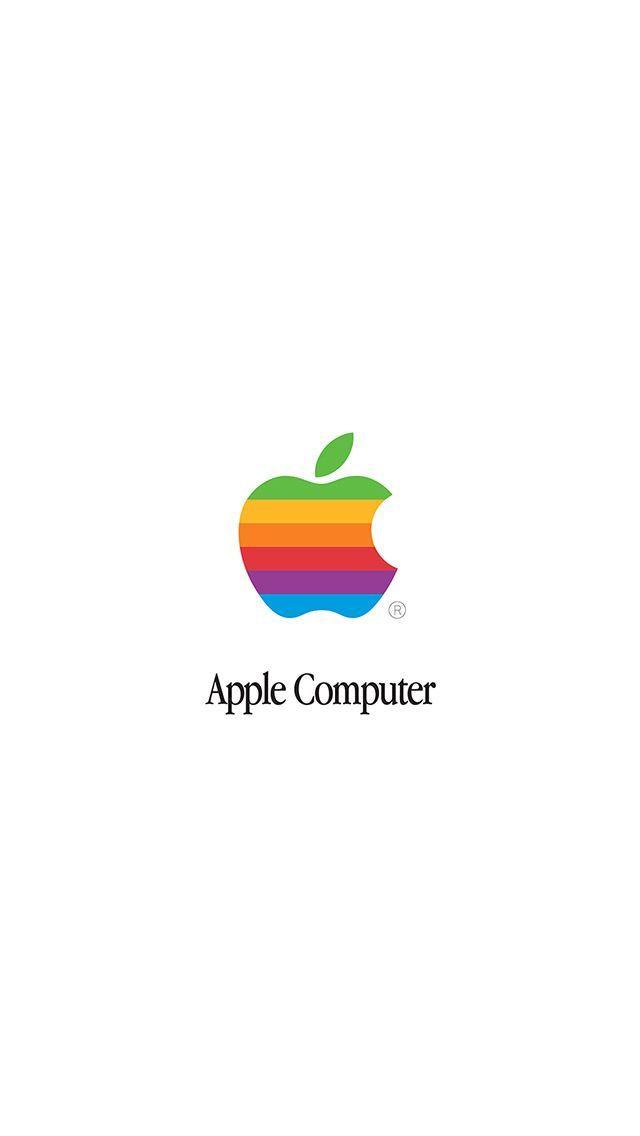 Apple Old Logo - Apple Computer Logo (old color scheme) #iPhone #wallpaper | iPhone ...