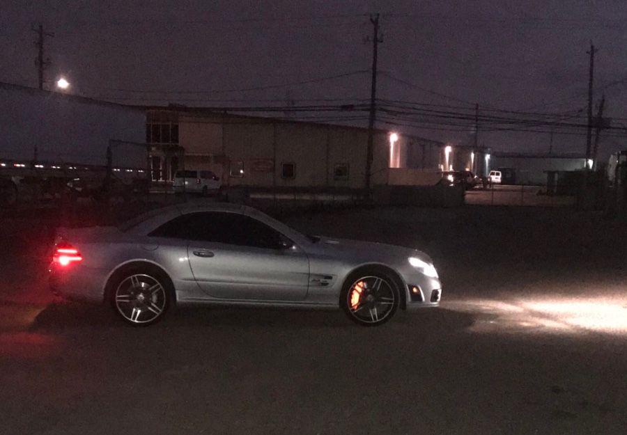 AMG Mercedes Calipers Logo - 3M Red Reflective Brake Caliper Wrap with AMG Logo installed