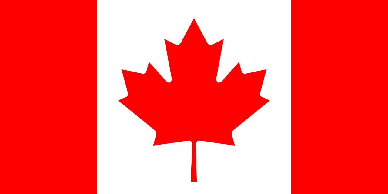 Red White Maple Leaf Logo - Flag of Canada
