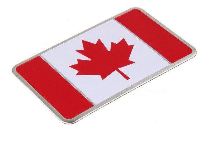 Canada Flag Logo - 5 Pieces Canada Flag Car styling Aluminum Alloy Car Fender Stickers ...