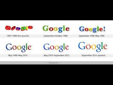 YouTube Google Logo - Google Logo History 1998 to 2015 Video || Google's New Logo 2015 ...
