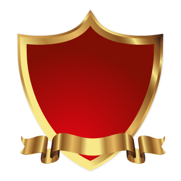 Red Gold Shield Logo - Golden Shields PNG Image. Vectors and PSD Files