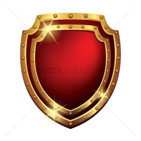 Red Gold Shield Logo - Free Gold Shield Stock Vectors