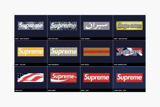 All Supreme Box Logo - Years of the Supreme Box Logo