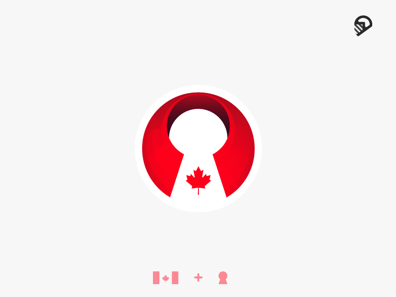 Canada Flag Logo - Locksmith + canada flag by aleksandre khmiadashvili | Dribbble ...