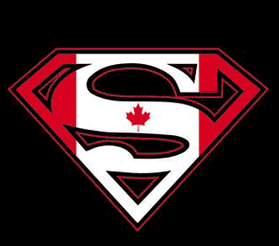 Canada Flag Logo - Superman Flag Logo T-shirt: Canada - Canadian Flag Logo T-shirt