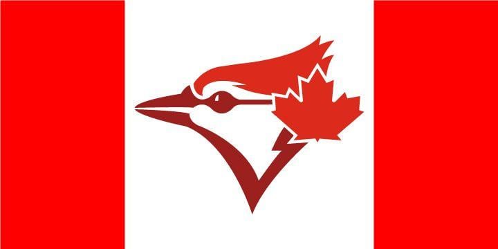 Canada Flag Logo - Blue Jays Canadian Flag : Torontobluejays