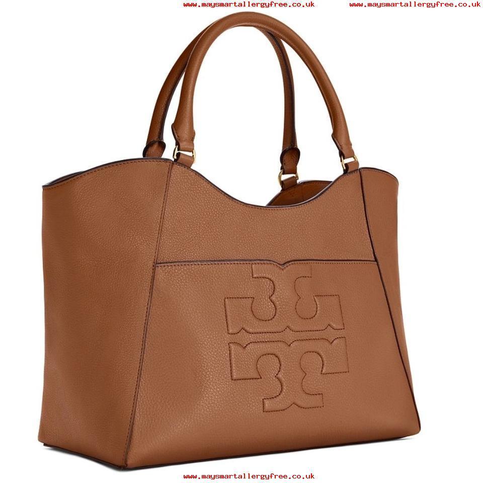 Famous Brown Logo - famous Women Handbag Tory Burch Bombe New Logo Summer Purse Rare Tan ...