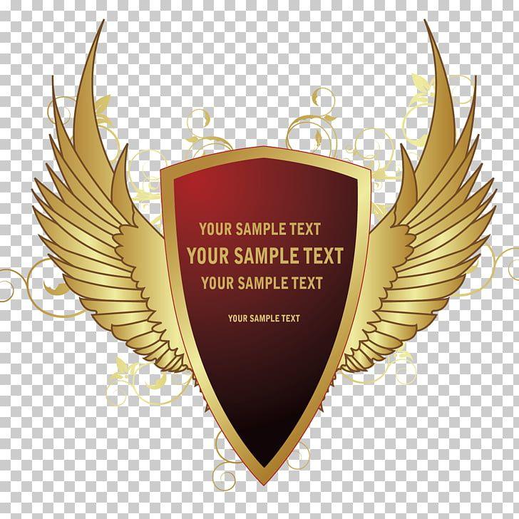 Red Gold Shield Logo - Icon, Retro gold shield icon, red and gold shield illustration PNG
