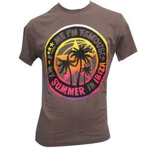 Famous Brown Logo - David Guetta F*** Me I'm Famous Ibiza Mens T Shirt Summer Palms Club