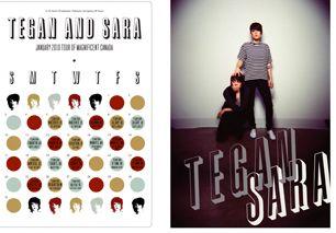 Tegan and Sara Logo - Tegan & Sara Donating Poster Profits to Haiti, Now You Pretty Much ...