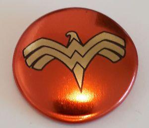 Red Gold Shield Logo - Wonder Woman Shield Logo DC Justice League Metal Lapel Pin Badge Red