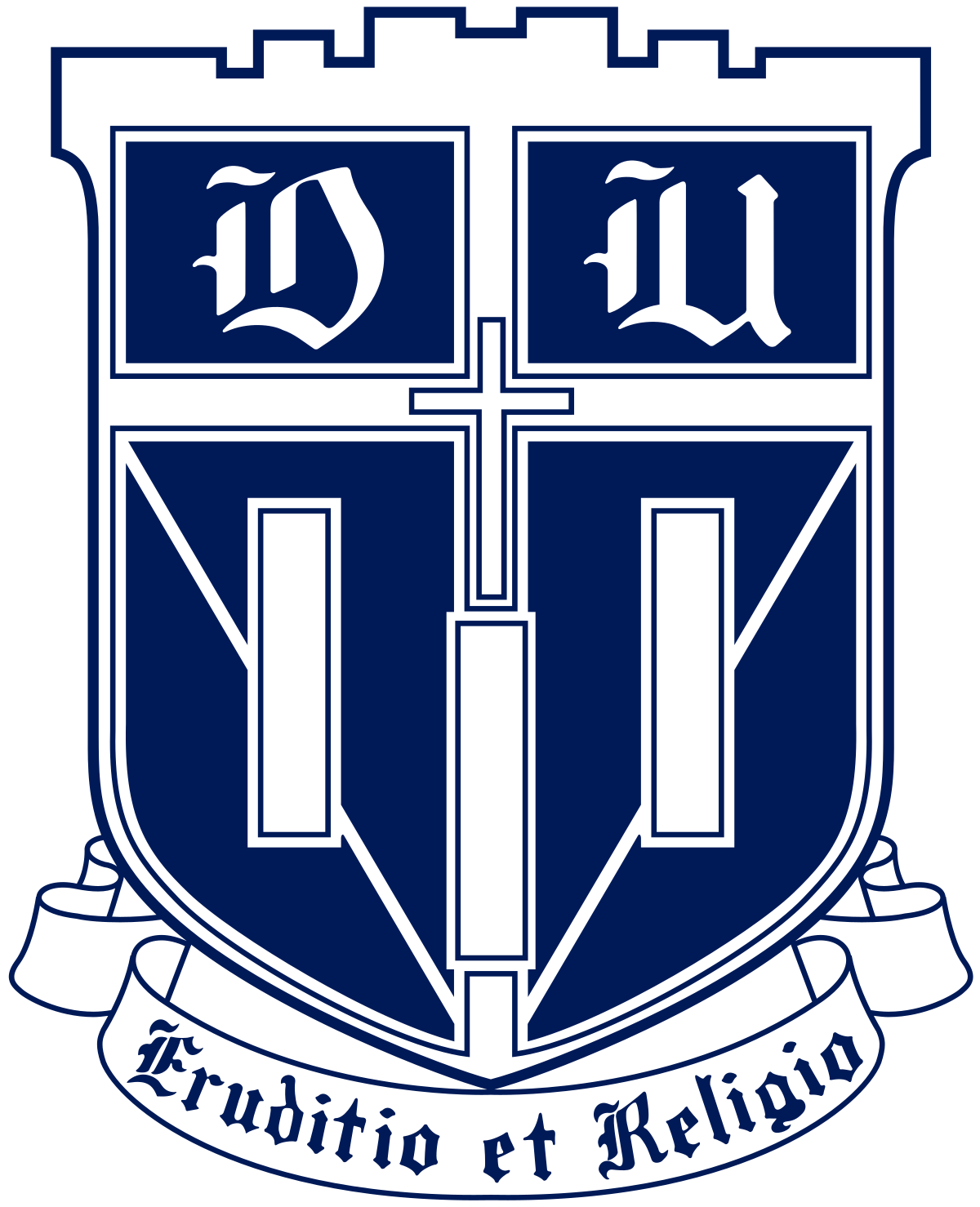 Blue and White College Logo - Duke University