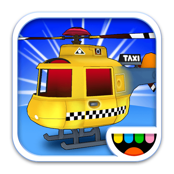 Toca App Logo - Helicopter Taxi Icon