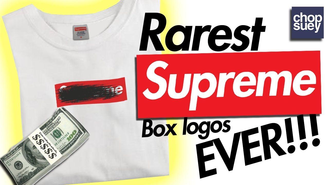 Rare Supreme Box Logo - 5 RAREST SUPREME BOX LOGOS EVER - YouTube
