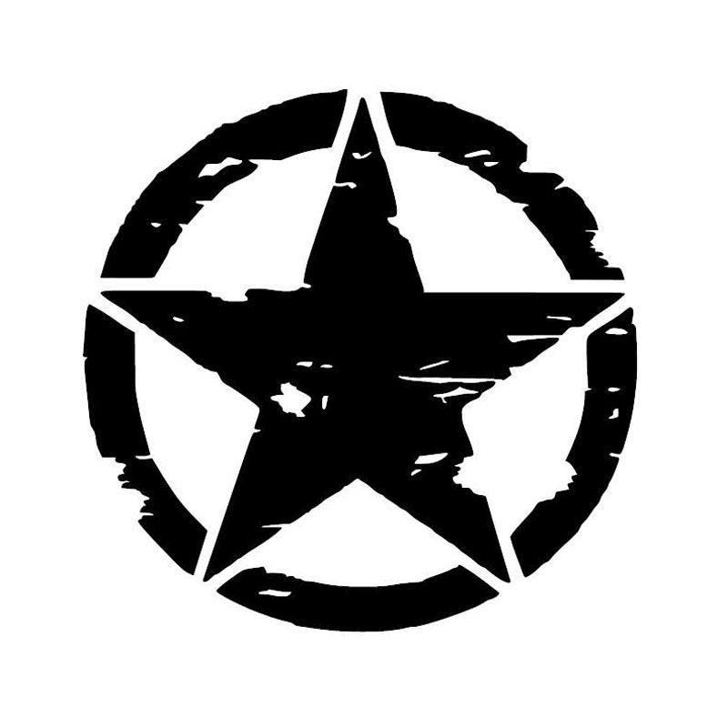Star Motorcycle Logo - Hot Sale Army Star Graphic Decals Motorcycle Car Stickers Vinyl ...