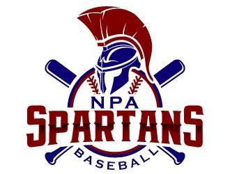 Spartan Baseball Logo - NPA Spartan Baseball logo design - 48HoursLogo.com