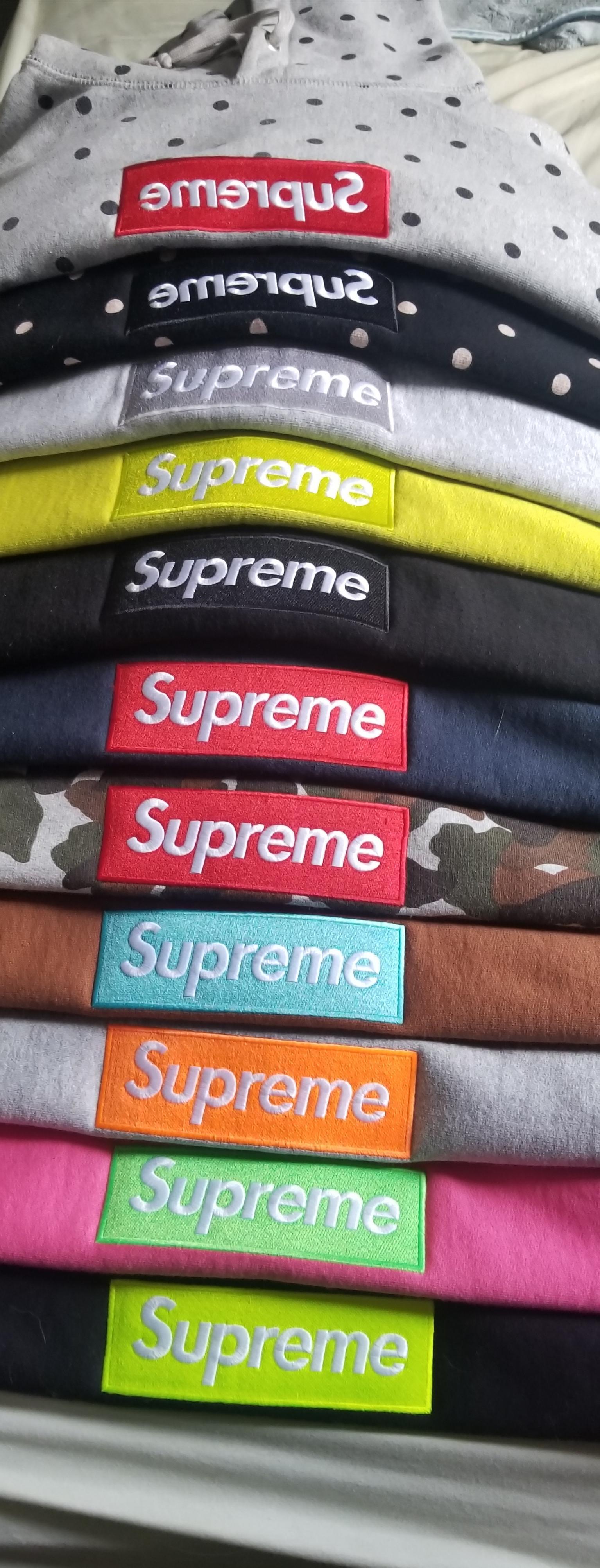 Chill Its Fake Supreme Logo - My recent Supreme Box Logo Hoodie Collection pic. : supremeclothing
