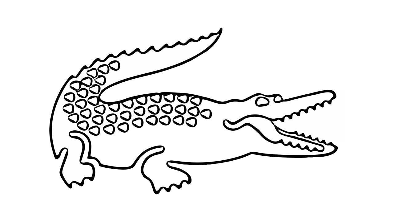 Lacoste Alligator Logo - How to Draw the Lacoste Logo (symbol, emblem) - YouTube