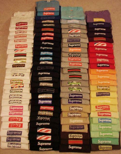 All Supreme Box Logo - This guy took his love for supreme box logo tees to another level ...