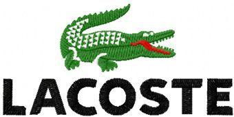 Lacoste Alligator Logo - Shoply.com -Lacoste Alligator Logo Machine Embroidery Design in 4 ...