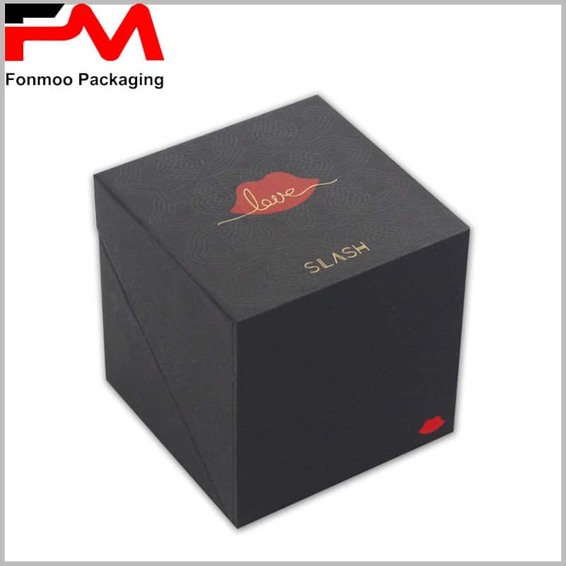Inside Square Slash Logo - Custom Square Candle Packaging Boxes with EVA Foam Inside