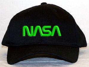 Green Worm Logo - Nasa - Green Worm Logo Embroidered Baseball Cap | eBay