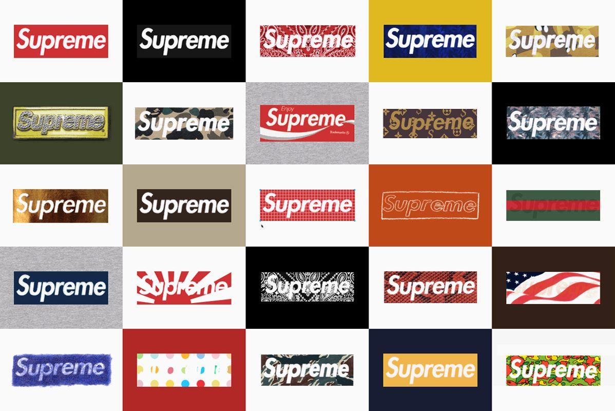 All Supreme Box Logo - Supreme 9 11 box Logos