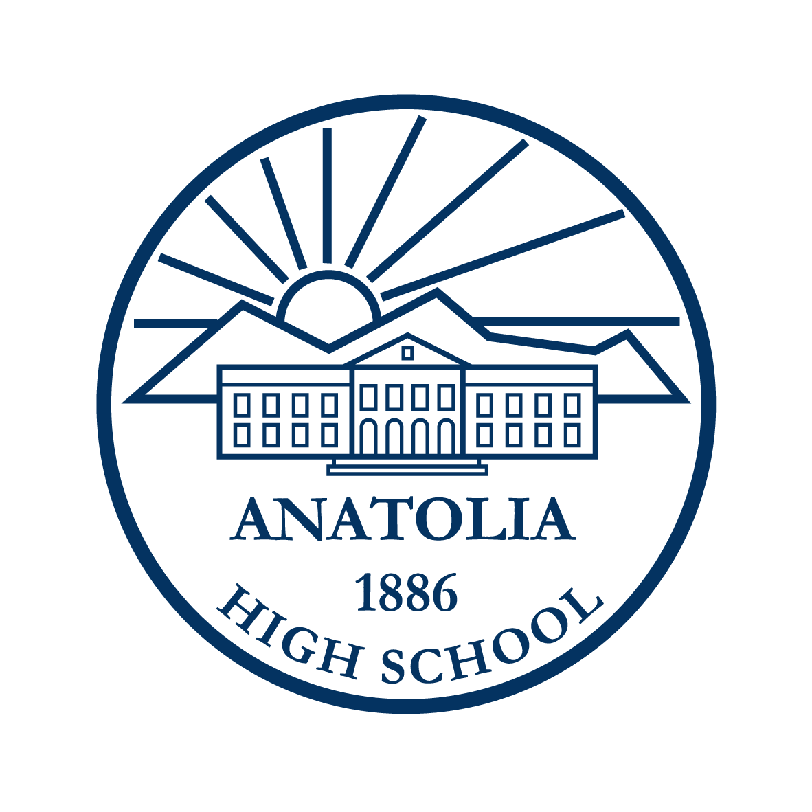 Blue and White College Logo - Logos - Anatolia College